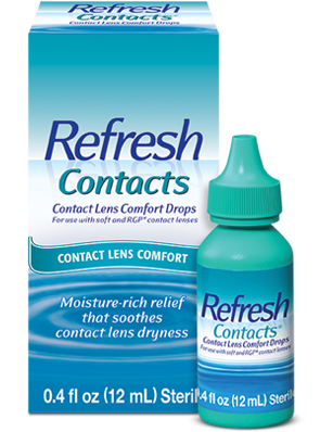 Refresh Eye Drops for Contact Lens Wearers